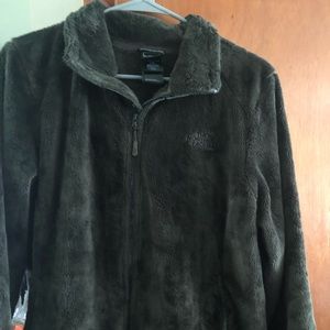 The North Face fleece jacket. Dark olive/Forrest green. Hardly ever worn.